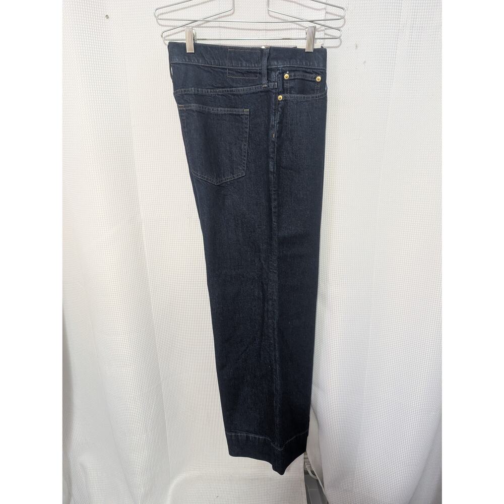 NWT! J. CREW! DEEP BLUE DENIM "'96 DENIM TROUSER" WIDE LEG, 5 POCKET JEANS! 14P - Picture 9 of 14